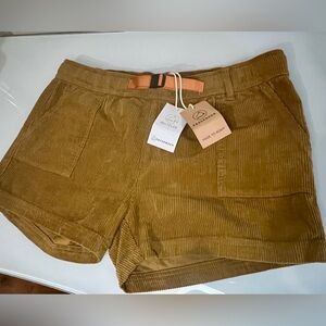 Passenger Del Sur Cord Shorts NWT tan